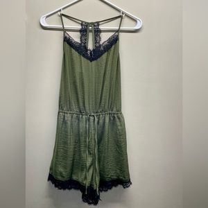Hollister Lace Trim Romper